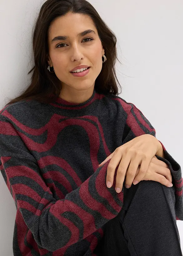 Zacht, geribd shirt, bonprix