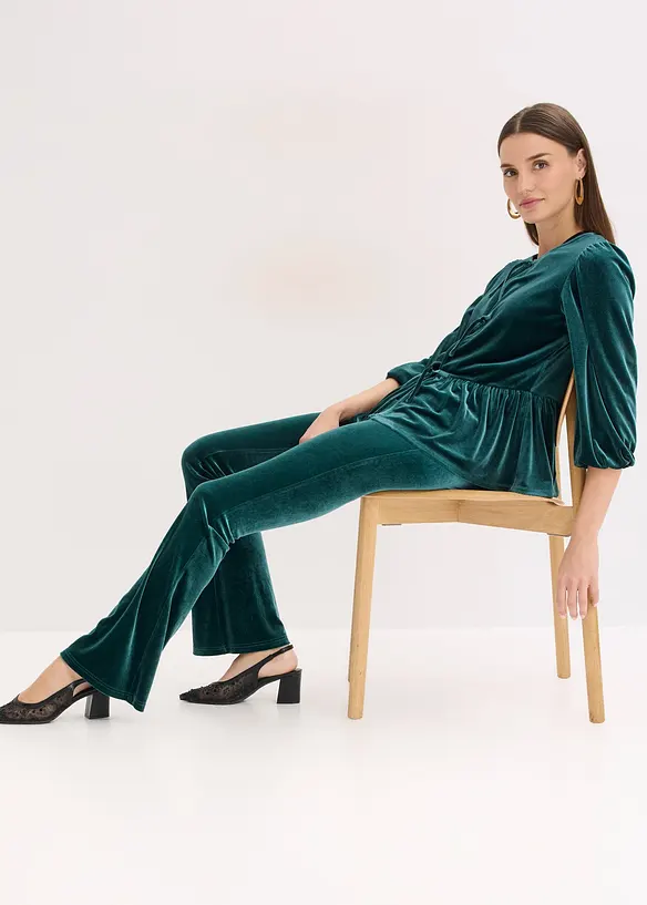 Legging van zacht fluweel, bonprix