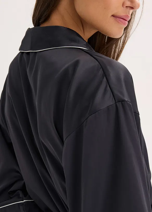 Satijnen kimono met glanseffect, bonprix