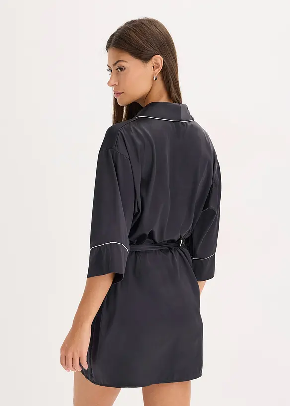 Satijnen kimono met glanseffect, bonprix