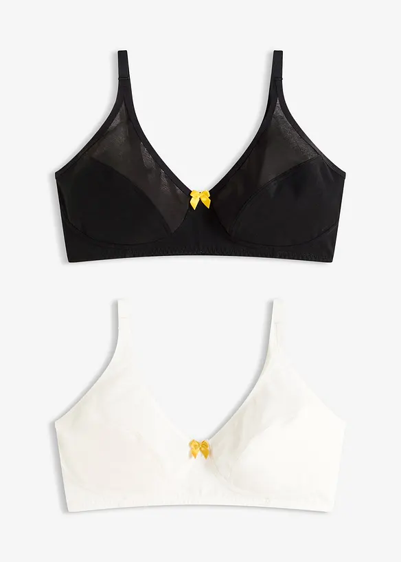 Bh met katoen zonder beugels (set van 2), bonprix