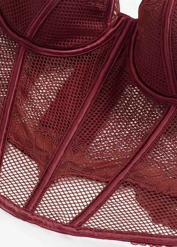 Bustier met sierlijk kant, bonprix