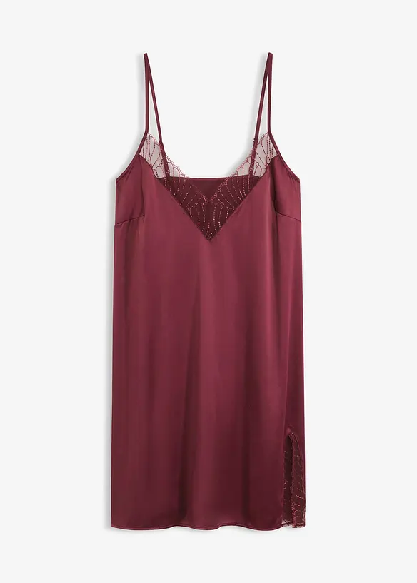 Slipdress met elegant borduursel, bonprix