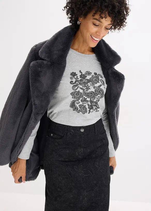 Longsleeve met opvallende print, bonprix