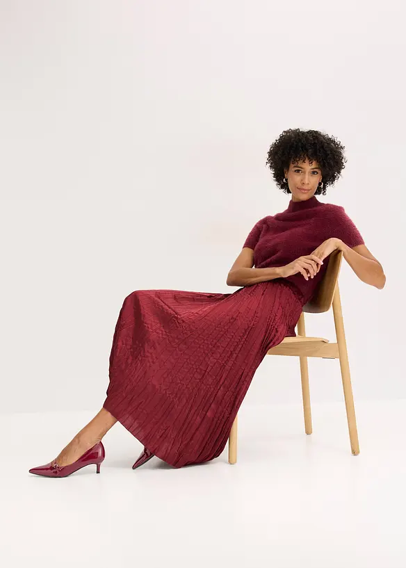 Maxi rok van crash satijn, bonprix