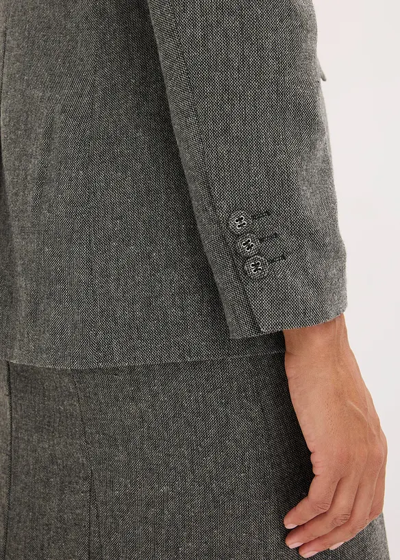 Blazer in tweed look, bonprix