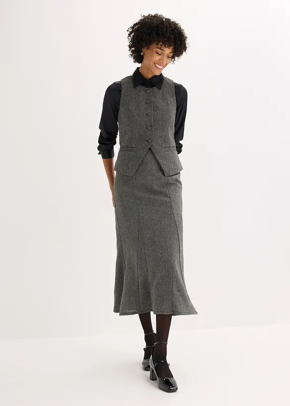 Glencheck gilet, bonprix