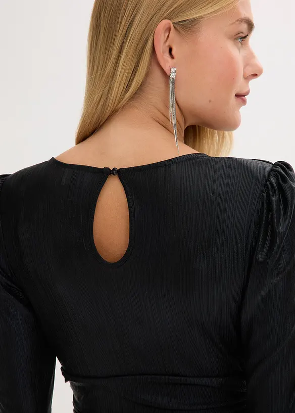 Mini jurk  met glitter, bonprix