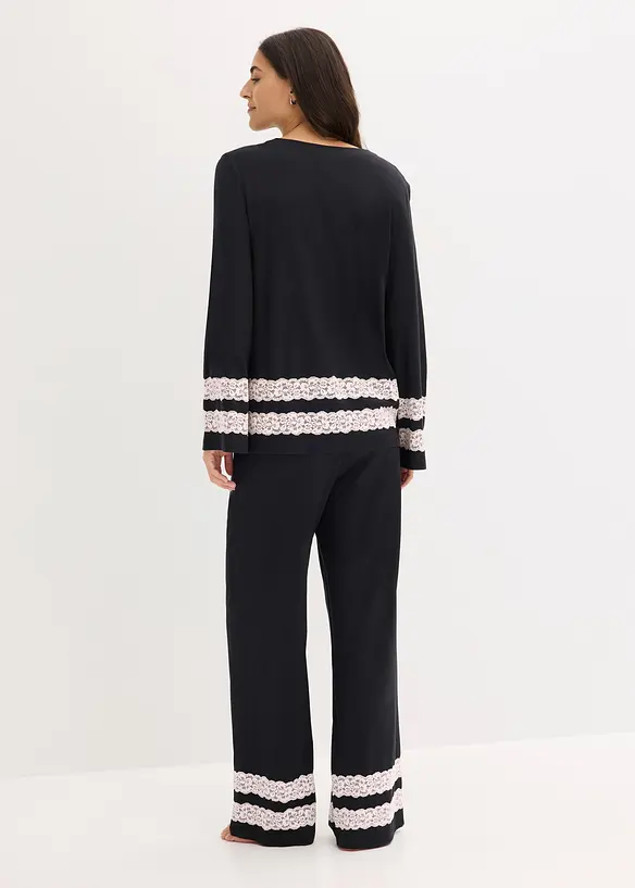 Pyjama van een softe viscose-mix, bonprix