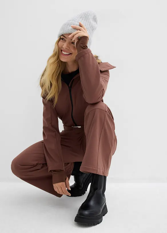 Warm gevoerd, waterafstotend softshell skipak, bonprix