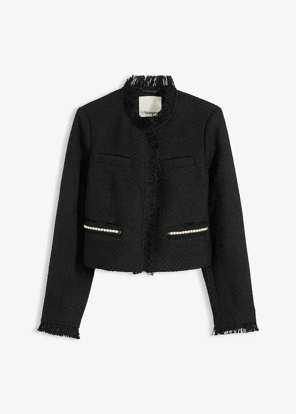 Cropped bouclé blazer, bonprix