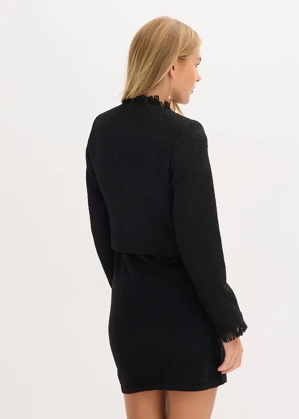 Cropped bouclé blazer, bonprix