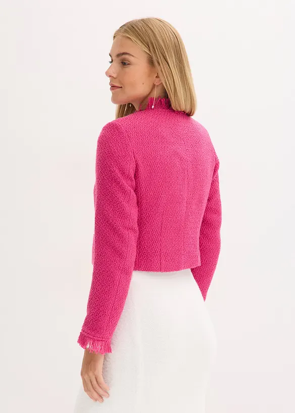 Cropped bouclé blazer, bonprix