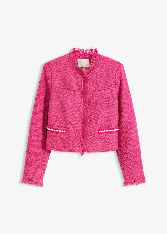 Cropped bouclé blazer, bonprix
