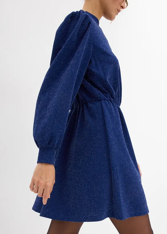 Glitterjurk van stevige interlockkwaliteit, bonprix