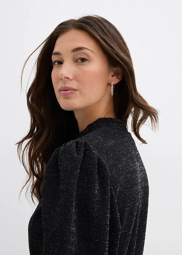 Glitterjurk van stevige interlockkwaliteit, bonprix