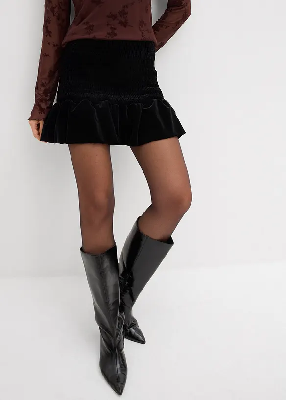 Ballonrok van zacht fluweel, bonprix