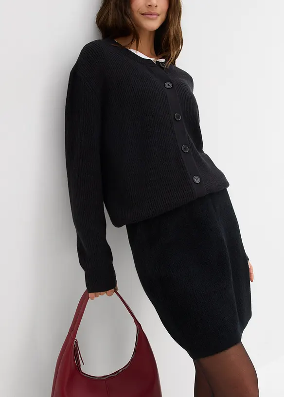 Korte gebreide rok, bonprix