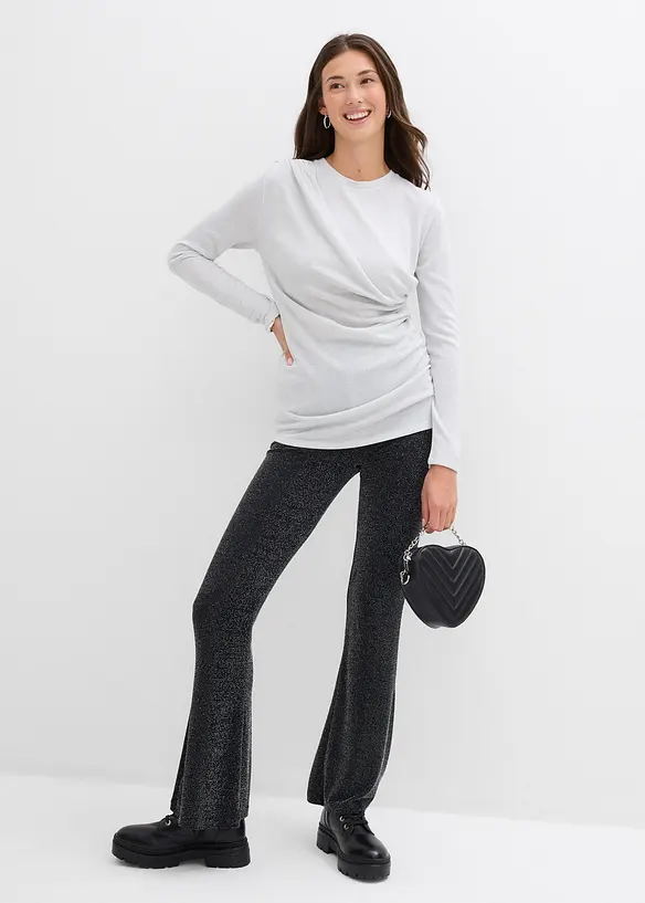 Longsleeve met rimpels, bonprix