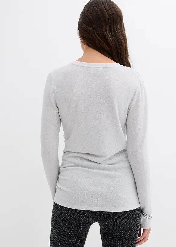 Longsleeve met rimpels, bonprix
