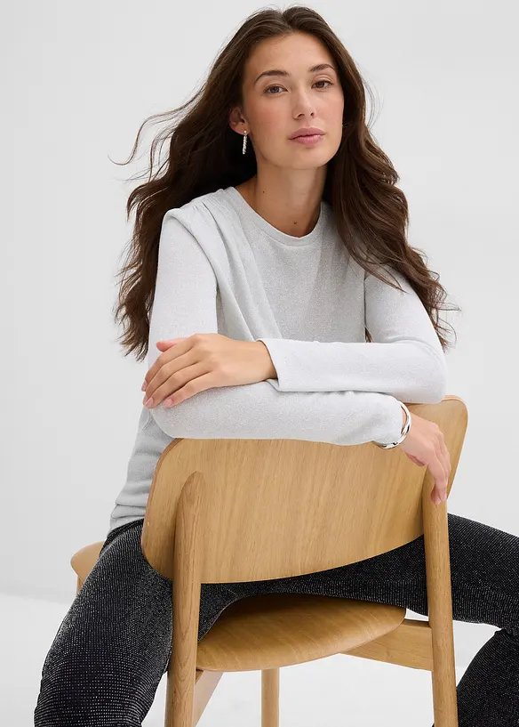 Longsleeve met rimpels, bonprix