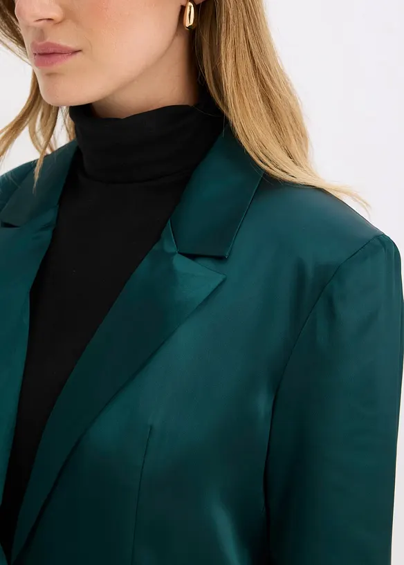 Oversized blazer van satijn, bonprix