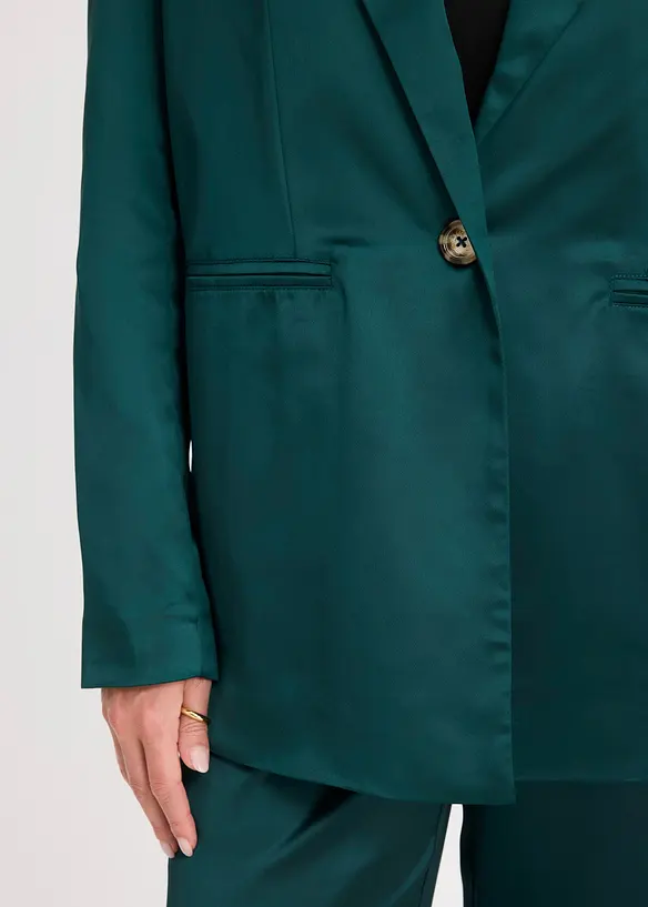 Oversized blazer van satijn, bonprix