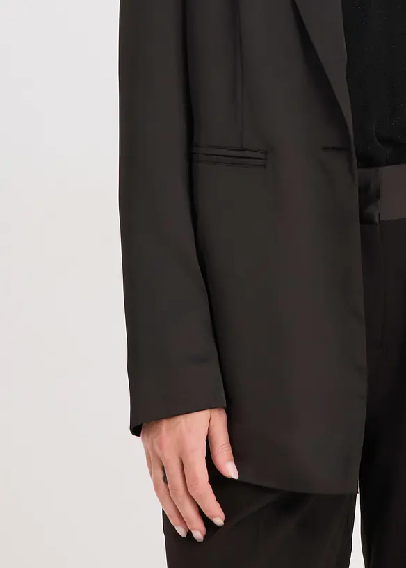 Oversized blazer van satijn, bonprix