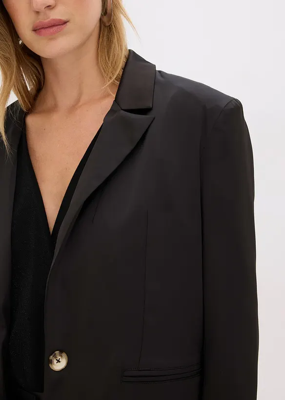 Oversized blazer van satijn, bonprix