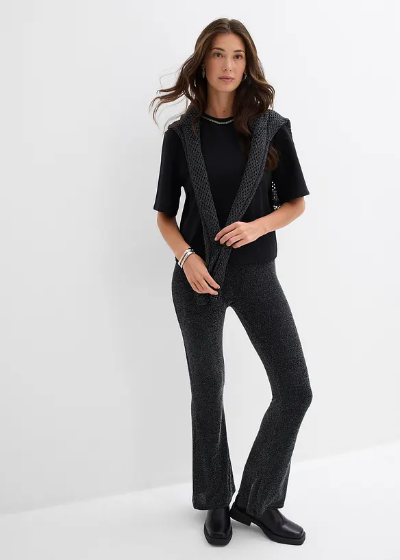 Oversized shirt parelapplicatie, bonprix