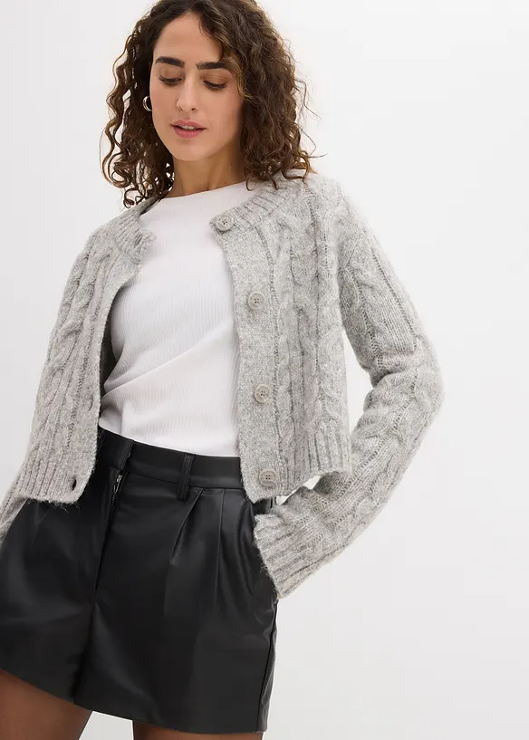 Korte imitatieleren short, bonprix