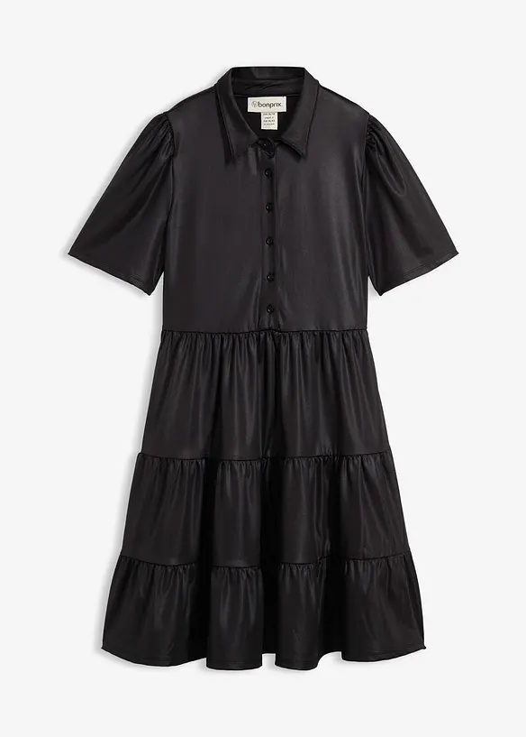 Mini jurk van glanzend materiaal, bonprix