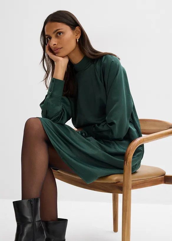 Jurk in een viscosemix, bonprix