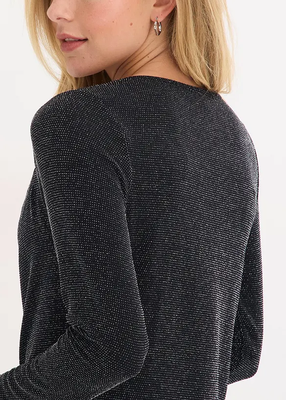 Top met watervalhals, bonprix