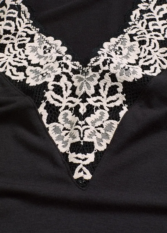 Body zonder beugels van zacht modal met kant, bonprix