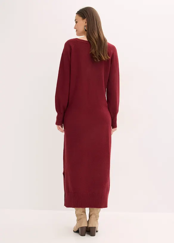 Gebreide oversized midi jurk, bonprix
