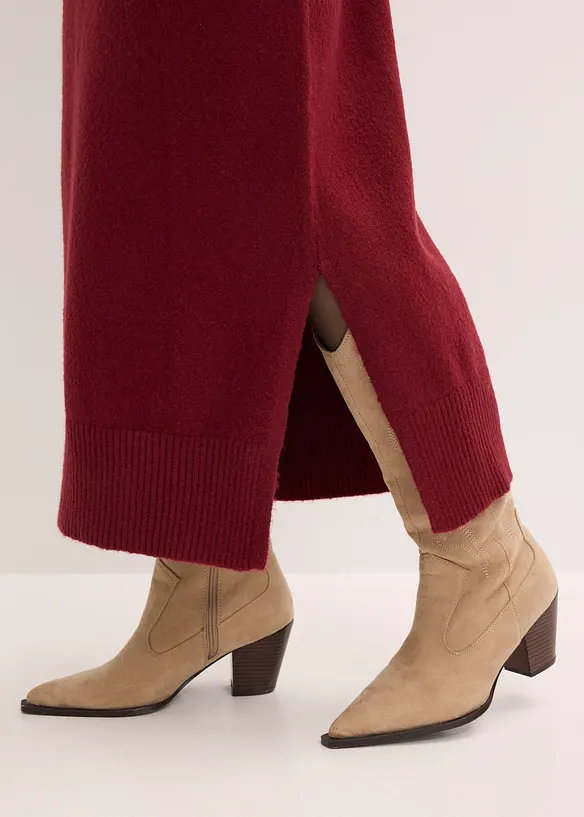 Gebreide oversized midi jurk, bonprix