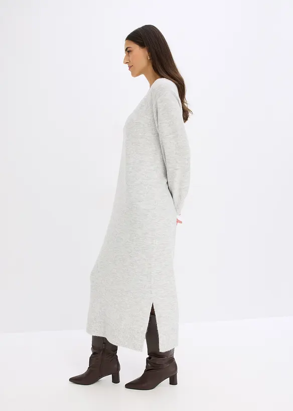 Gebreide oversized midi jurk, bonprix