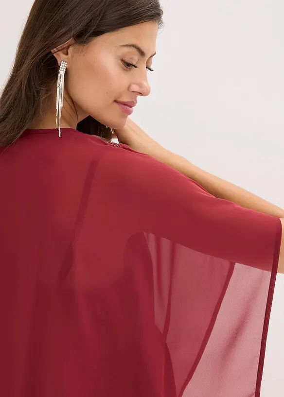 Oversized blouse met pailletten, bonprix