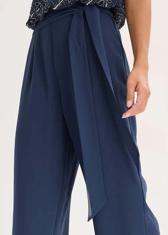 Jumpsuit met parelborduursel, bonprix