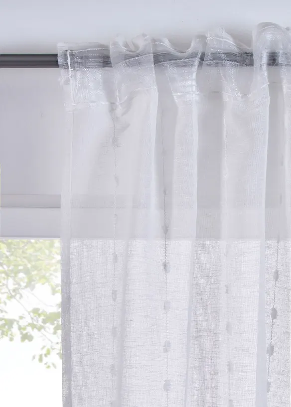 Gordijn met geweven strepen (1 stuk), bonprix