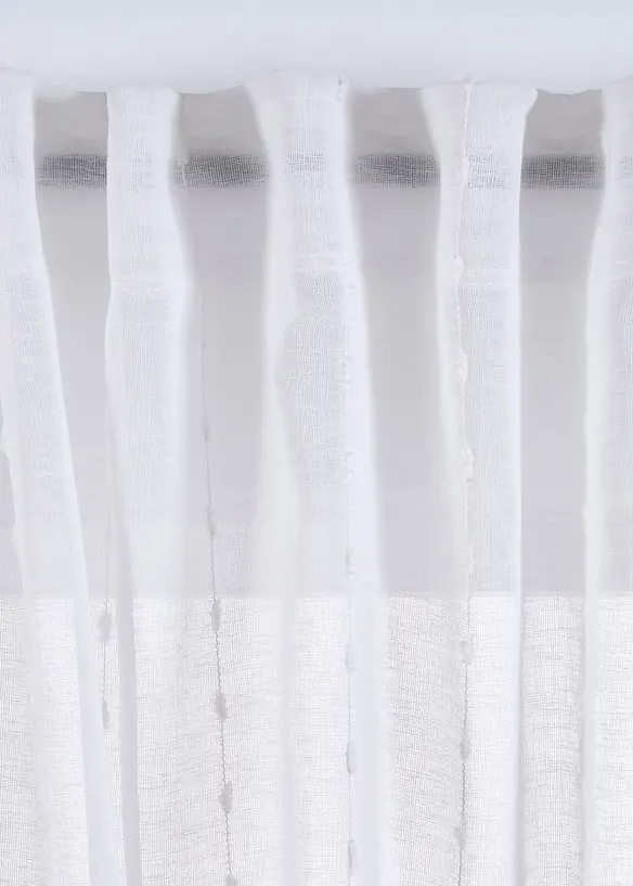Gordijn met geweven strepen (1 stuk), bonprix
