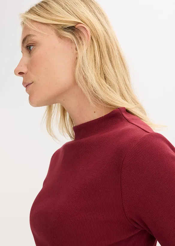 Geribde longsleeve, bonprix