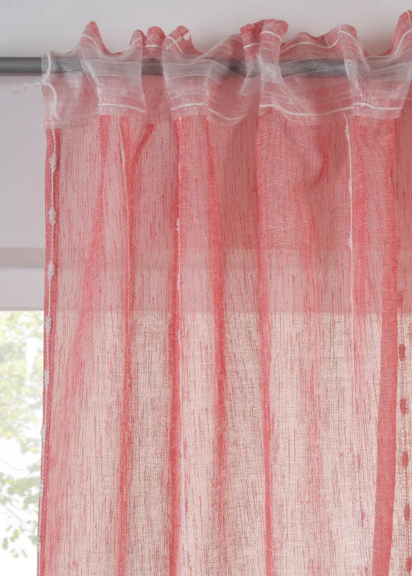 Gordijn met geweven strepen (1 stuk), bonprix