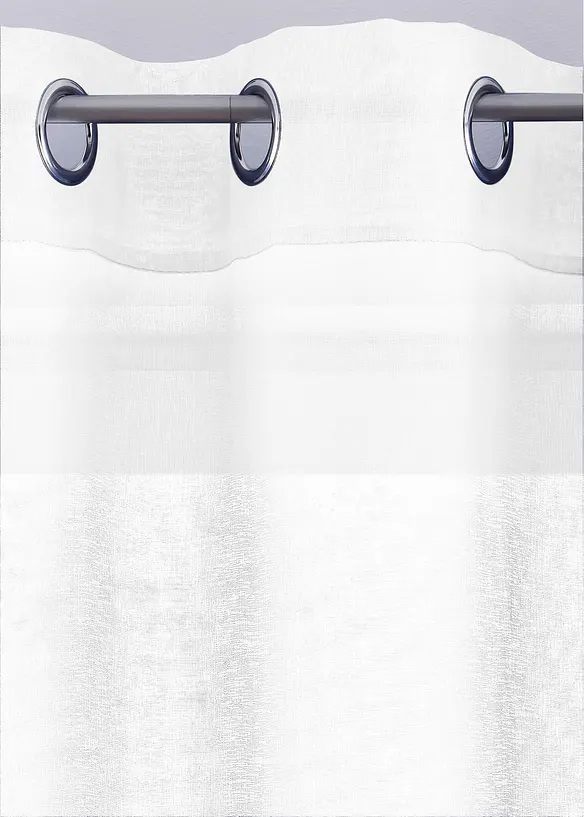 Transparant gordijn met fijne structuur (1 stuk), bonprix