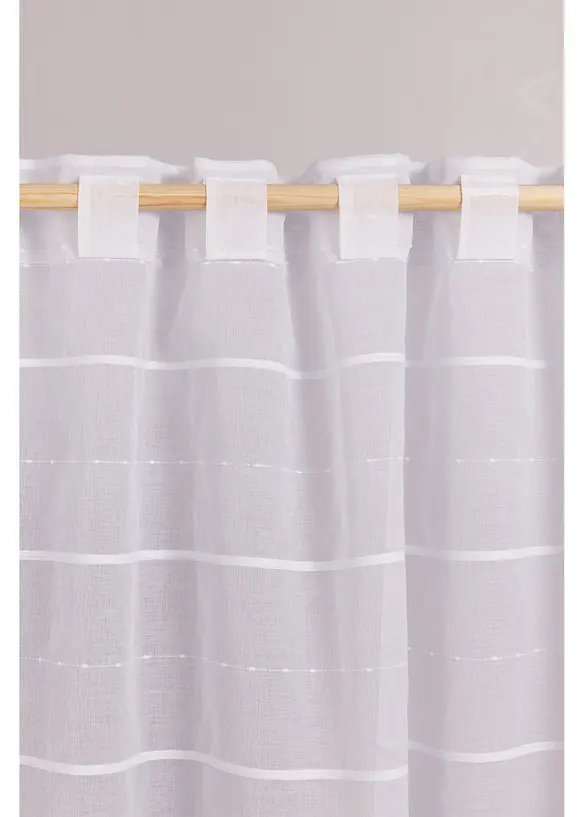 Gordijn met 3D strepen (1 stuk), bonprix