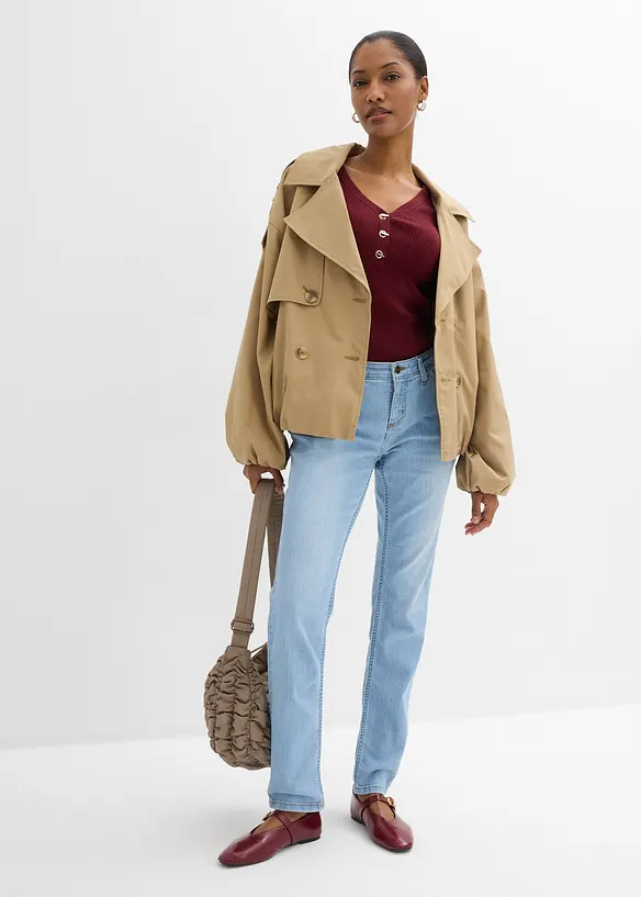 Skinny stretch jeans mid waist, bonprix