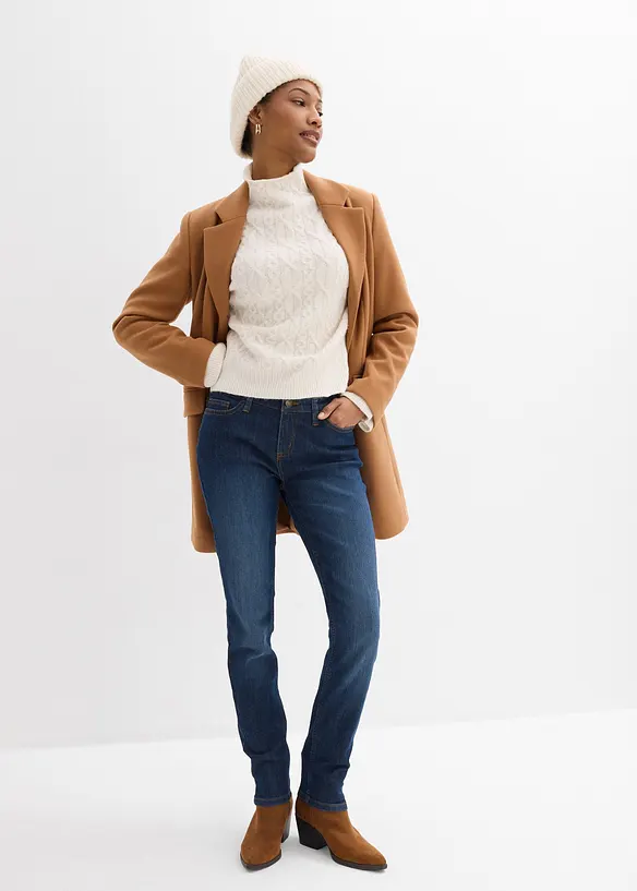 Skinny stretch jeans mid waist, bonprix