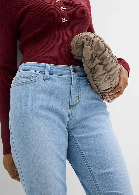 Skinny stretch jeans mid waist, bonprix