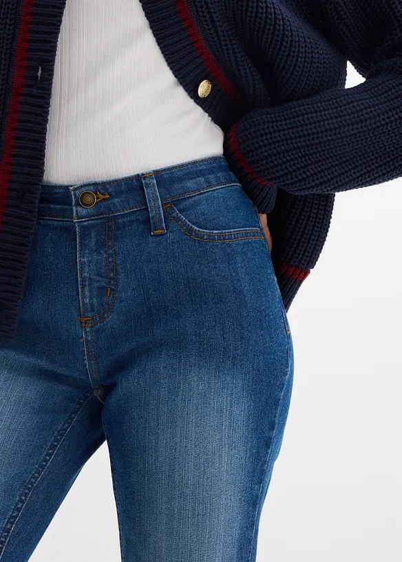 Skinny stretch jeans mid waist, bonprix